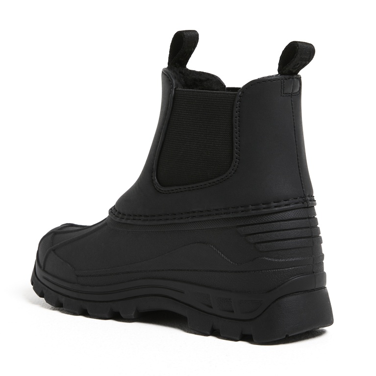 Short pile boots "Milou Star" Black